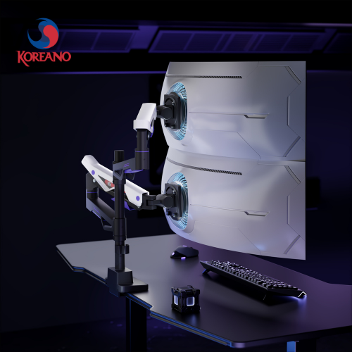 Brazo doble Koreano para 2 monitores de 24 a 57 pulgadas GMK95-24U